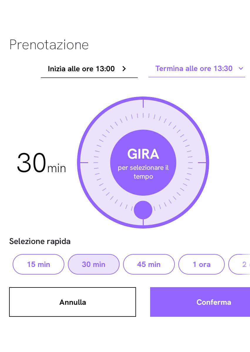 TOOLate schermata sala occupata